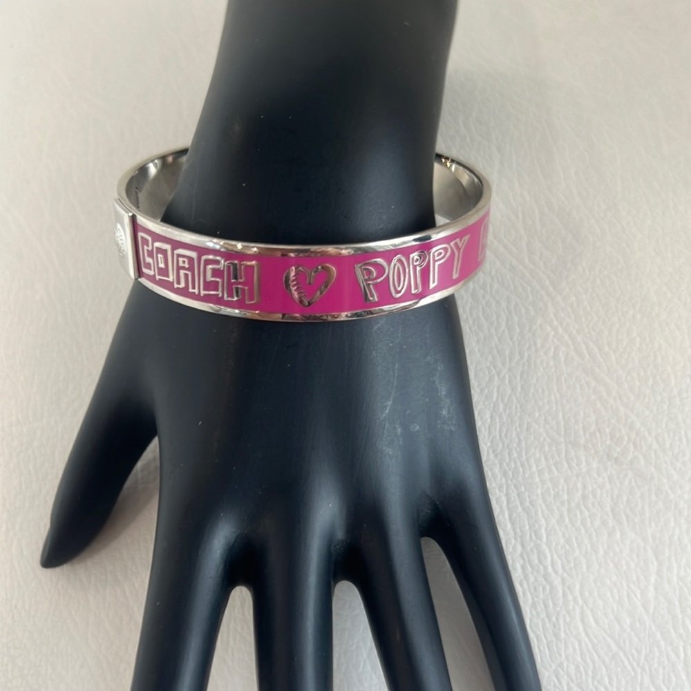 NWOT Coach Pink Poppy Bracelet!